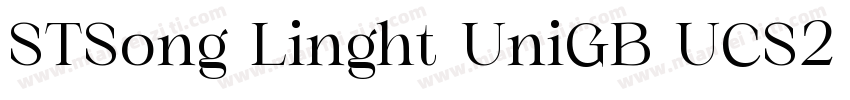 STSong Linght UniGB UCS2 H字体转换